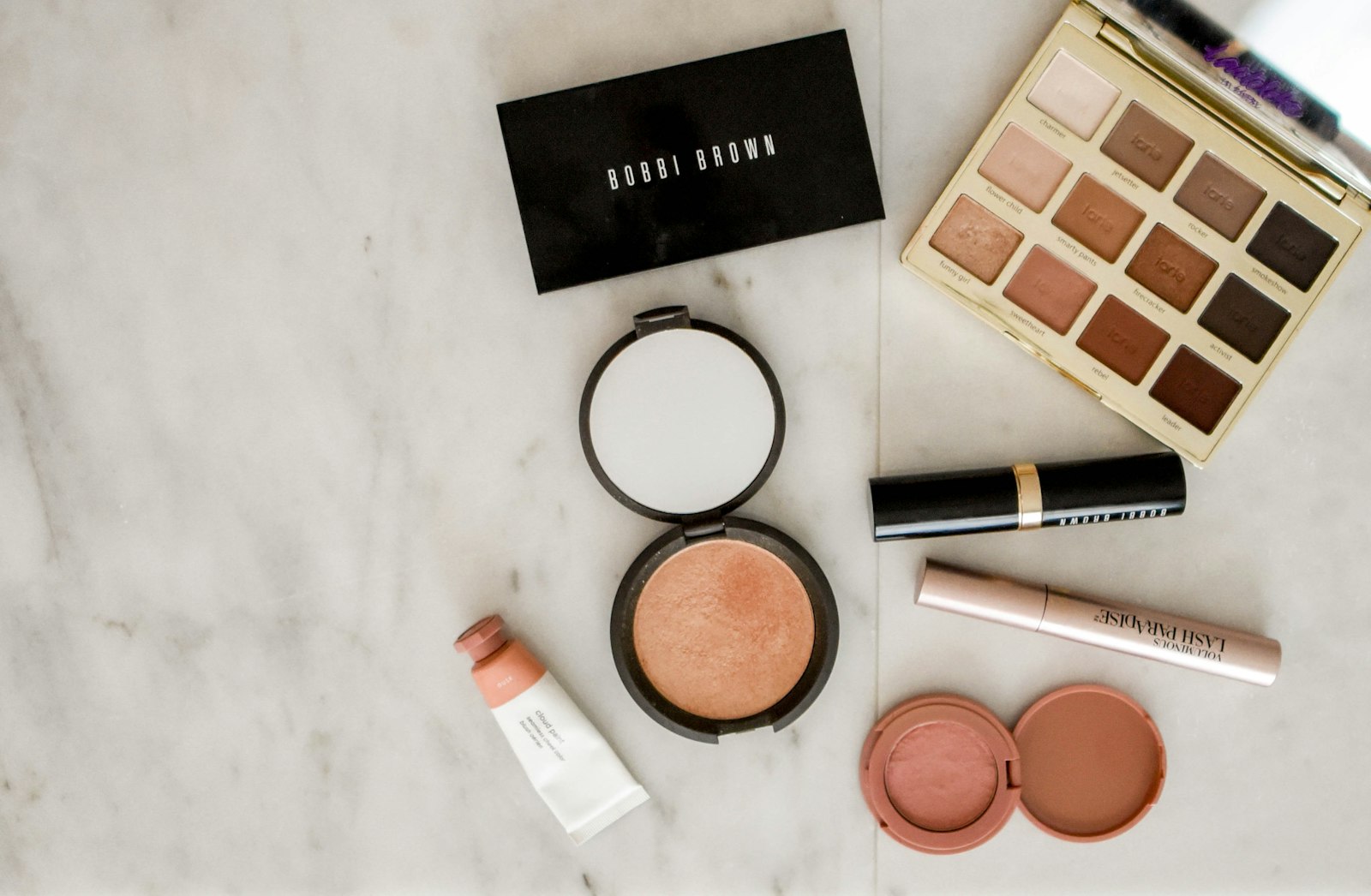 Makeup and cosmetic products showing beauty formulation context